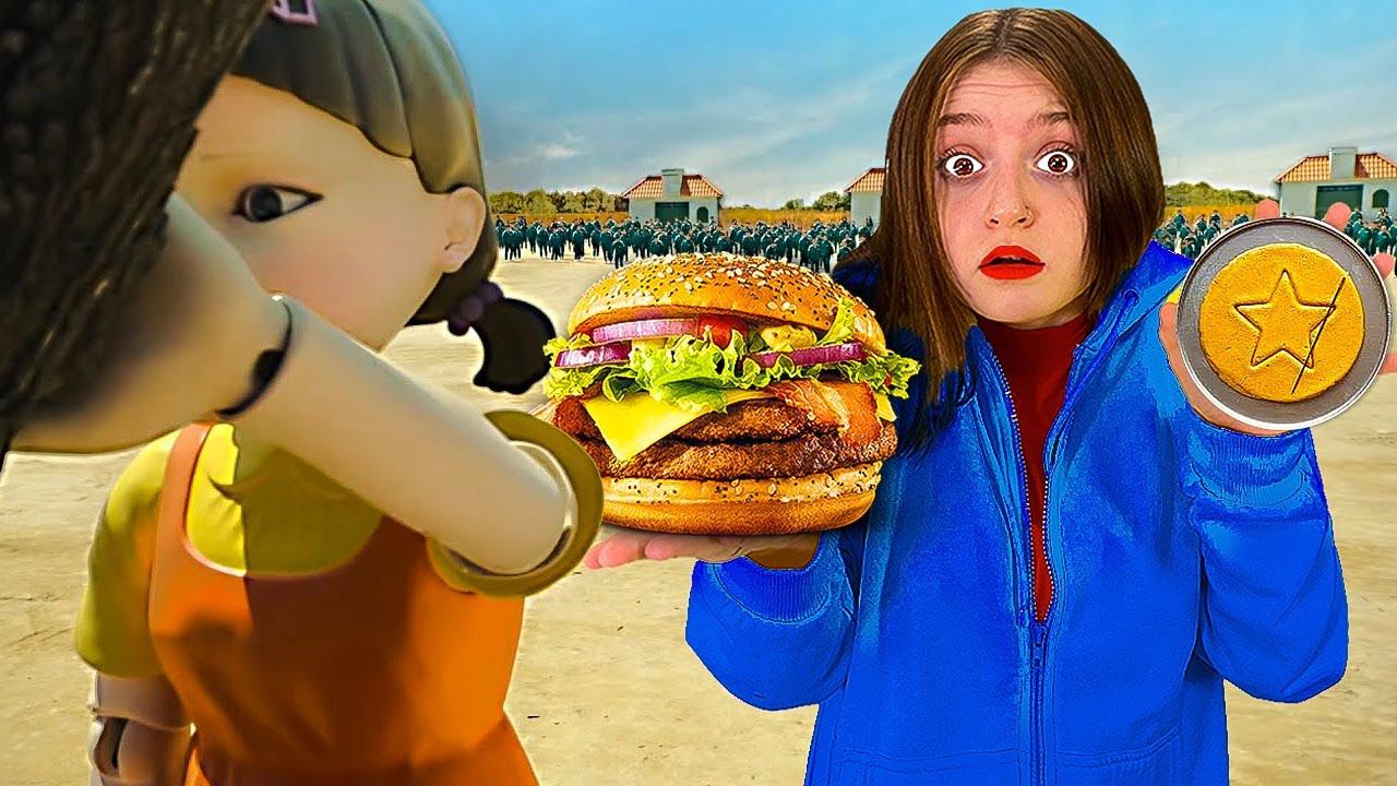 ЭКСТРЕМАЛЬНЫЙ Бургер Челлендж с Кальмаром!! смотреть онлайн