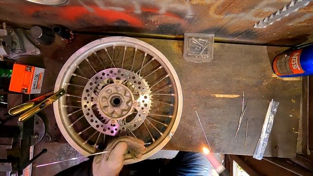 Сварка мотоциклетных колесных дисков. TIG сварка Аргоном. смотреть онлайн