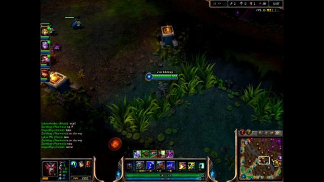 LoL - League of Legends Game 1 - Warwick Jungleing - FLAWLESS смотреть онлайн