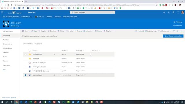A few ways to rename a file in SharePoint Online смотреть онлайн