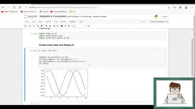 Complete Course - Matplotlib in Python - Lesson 2 - ٍ Sub-plots || تعلم مكتبة الرسم في البايثون смотреть онлайн