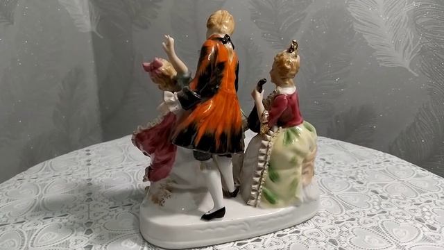 Старинная фарфоровая фигурка "Урок танца". Из моих закромов. France смотреть онлайн