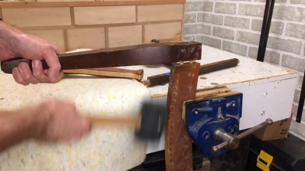 How to Repair an Antique Wooden Chair with Upholstery Seat | Woodworking Repair Shop