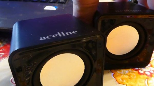 USB колонки для компьютера или ноутбука - Обзор USB колонок Aceline ASP 100. Aceline - бренд ДНС.