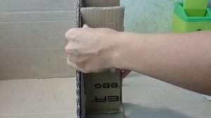 Полка из картона. Полочка из картона своими руками.