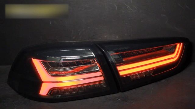 Бегающий поворотник Митсубиси Лансер 10 на задних фонарях смотреть онлайн