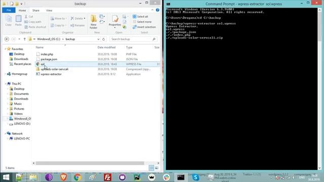 How to extract WordPress backup from .wpress file смотреть онлайн