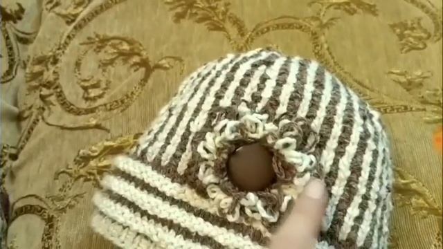 168. ШАПКА зимняя, теплая, плотная - спицами. Как вязать двойную резинку, особую резинку смотреть онлайн