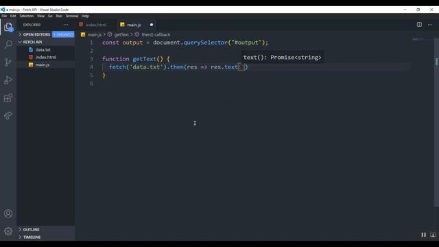 Fetch API in 5 mins смотреть онлайн