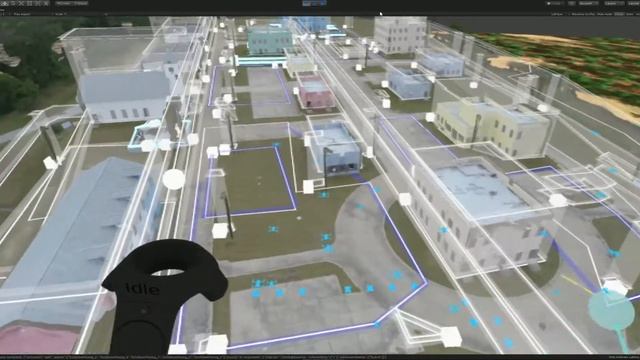 50-Platform drone swarm simulation of building surveillance смотреть онлайн