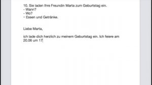 Экзамен по немецкому на А1 I Письмо на немецком на уровень А1