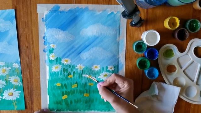 Рисуем ромашку ко Дню семьи, любви и верности (мастер-класс) смотреть онлайн