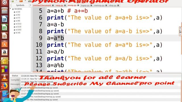 Python assignment operator-#3 смотреть онлайн