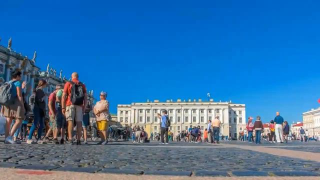 Time Lapse 12 ~ Place du Palais ~ Дворцовая площадь ~ St Petersburg 2019 смотреть онлайн