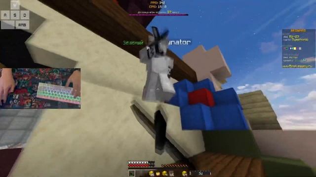 Minecraft Bedwars ASMR + HandCam | Звуки мыши и клавиатуры смотреть онлайн