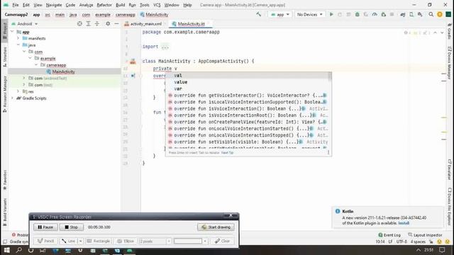 create camera app | capture image with camera | kotlin tutorial | android studio tutorial смотреть онлайн