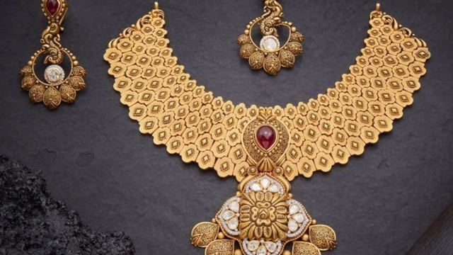 Latest Gold Long Necklace Designs 2021 | divyasri смотреть онлайн
