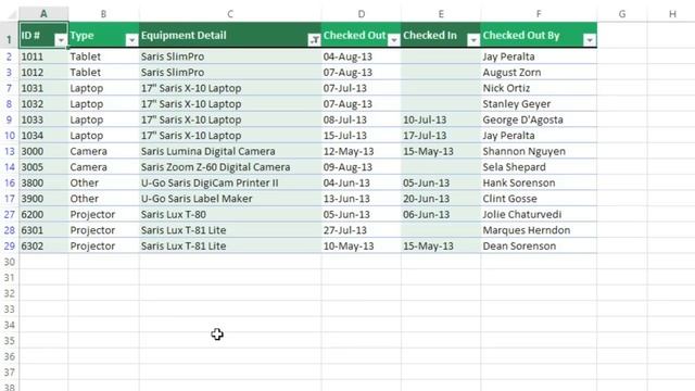 Excel 2013: Filtering Data смотреть онлайн