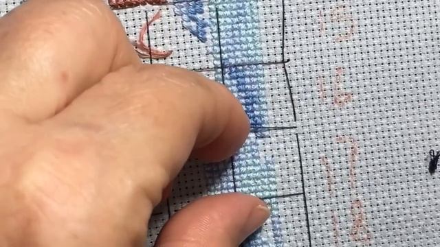 Вышивка крестом по ниточной разметке. смотреть онлайн