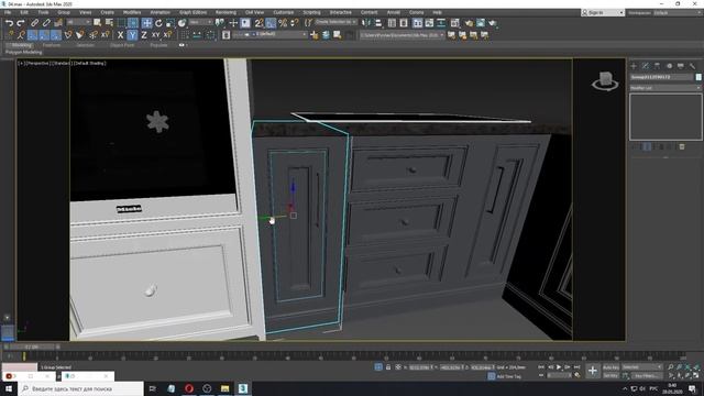 3д макс интерьер кухни с нуля (4 часть). Этап создание кухни в 3D. смотреть онлайн