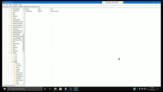 How To Reset MS Word, MS Excel, MS PowerPoint, MS Access Using Registry Editor Option With NVDA смотреть онлайн