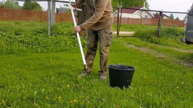 Самодельный извлекатель сорняков из пластиковых труб смотреть онлайн