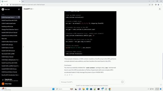 pip install cuda runtime смотреть онлайн