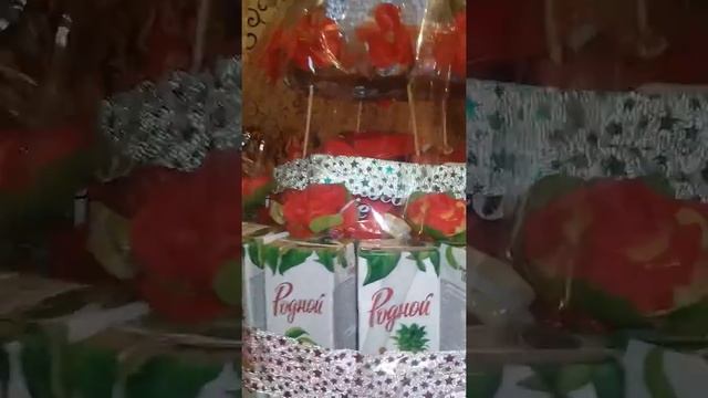 Торт в садик из сока и конфет для угощения смотреть онлайн