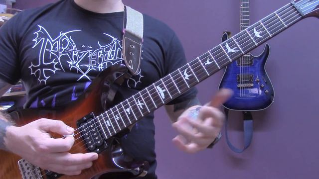 Bathory - Shores In Flames Guitar Lesson (Riffs Only) смотреть онлайн