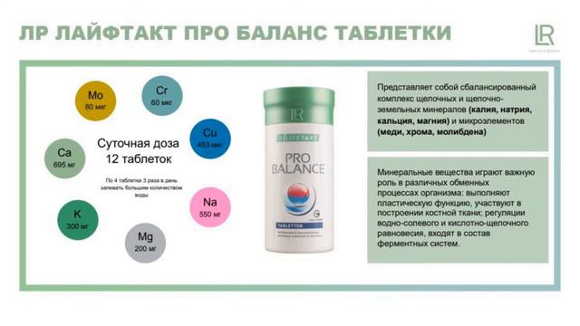 Доцент кафедры химии мед. университета про Пробаланс от LR смотреть онлайн