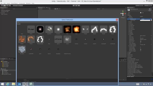 ESC Unity HowTo: Buttons 03 - Custom GUI Skin смотреть онлайн