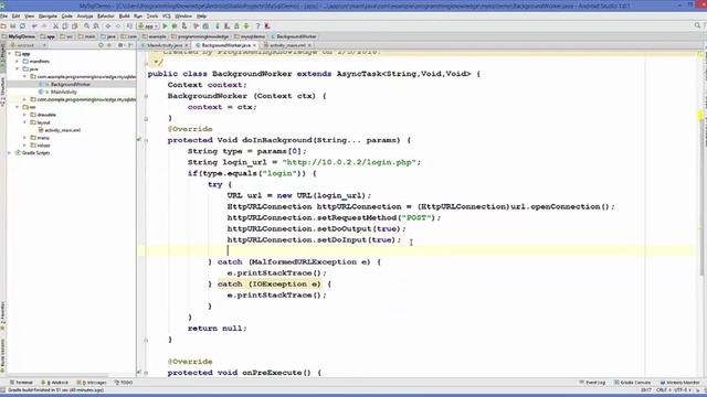 Android MySQL Database Tutorial 2 Android Login with PHP MySQL смотреть онлайн