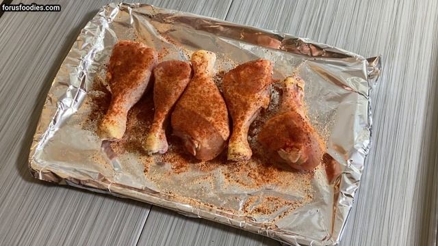 Oven Backed Chicken Legs - Worlds Easiest Recipe смотреть онлайн