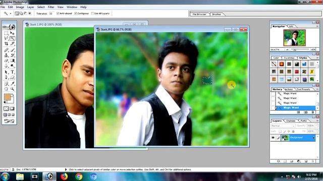How to select photo background in Photoshop 7.0 смотреть онлайн