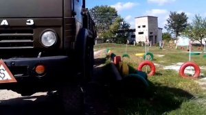 Вождение на камазе с прицепом