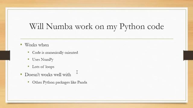 High performance python with Numba : What is Numba and how & when should you use смотреть онлайн