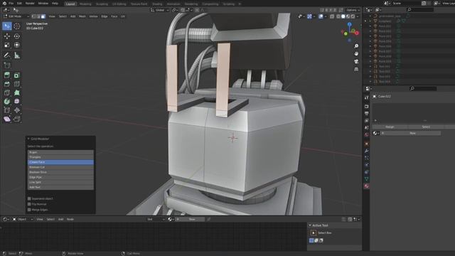 Turret mk.4 Speed Modeling - Grid Modeler (blender addon) смотреть онлайн