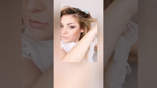 Быстрая праздничная причёска на средние волосы #shorts смотреть онлайн