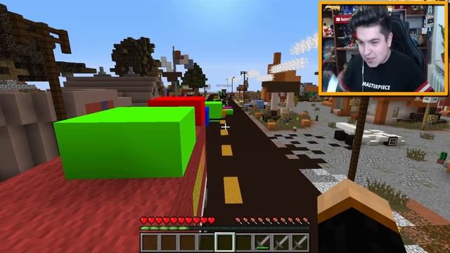 КТО ПЕРВЫЙ ПРОЙДЕТ ВСЕ БЛОКИ, ТОТ ВЫИГРАЕТ ДЕНЬГИ В НАСТОЛЬНУЮ ИГРУ ВНУТРИ MINECRAFT?! смотреть онлайн