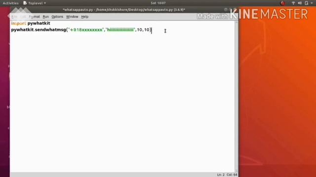 pywhatkit module features | send a whatsapp message by fixing a time смотреть онлайн