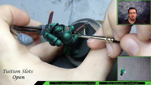 How to paint warhammer 40k DARK ANGELS - Space Marine Painting Tutorial. NO AIRBRUSH! смотреть онлайн