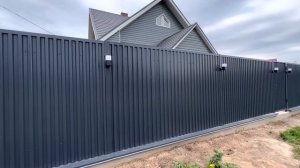 Забор из профнастила с21 RAL 7024