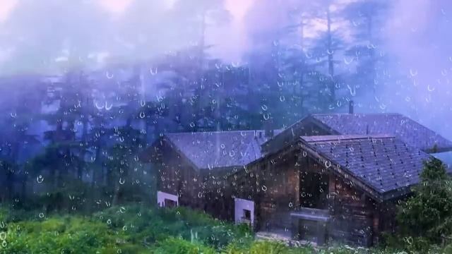 Heavy Rain To Sleep Immediately - Rain Sounds For Sleeping - Thunderstorm Sounds, Study, ASMR смотреть онлайн