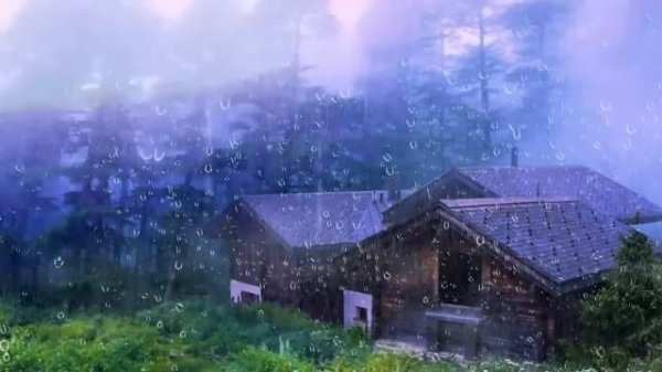 Heavy Rain To Sleep Immediately - Rain Sounds For Sleeping - Thunderstorm Sounds, Study, ASMR