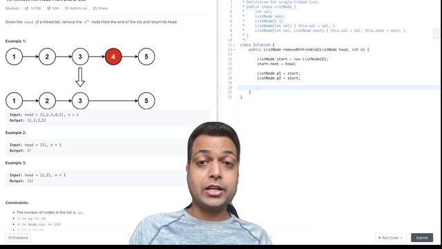 Leetcode 19. Remove Nth Node From End of List | Programming With Ashish смотреть онлайн