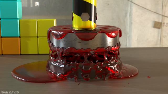 Tetris vs Hydraulic Press - Water, Slime Wood Metal and more смотреть онлайн