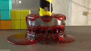 Tetris vs Hydraulic Press  - Water, Slime Wood Metal and more