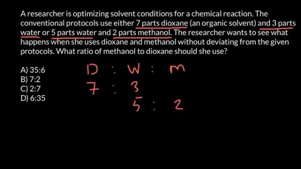 Ratio proportion problem and solution for genetics lab