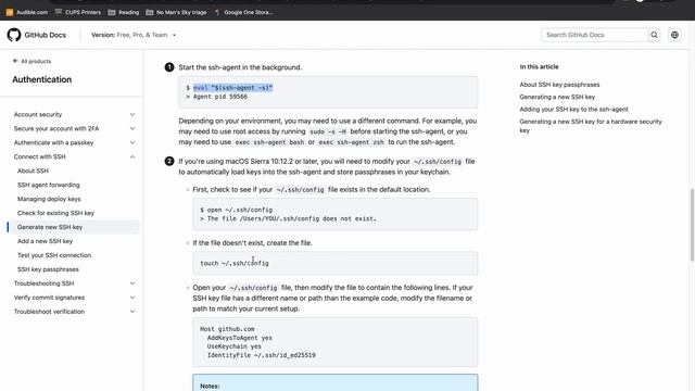 Creating SSH key and wiring it up to work with GitHub on Macbook смотреть онлайн
